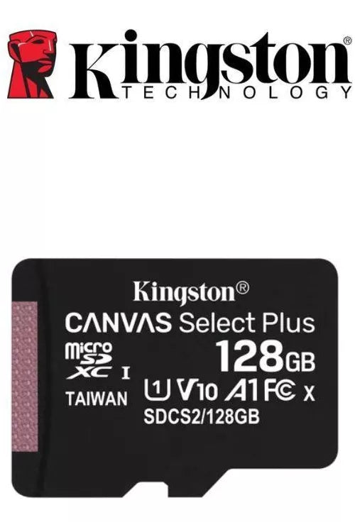 Cartão de memória Kingston Canvas SDCS2/128GB Canvas Select com adaptador SD 128GB