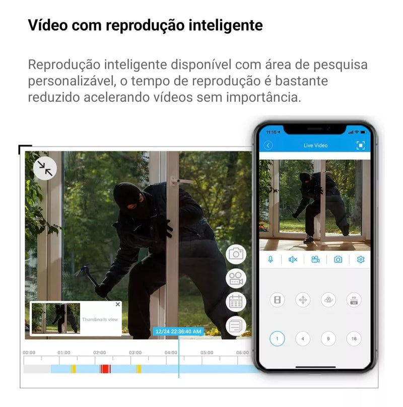 Nvr Asecam Profissional 16canais Detecção De Face 4k Cftv Ip
