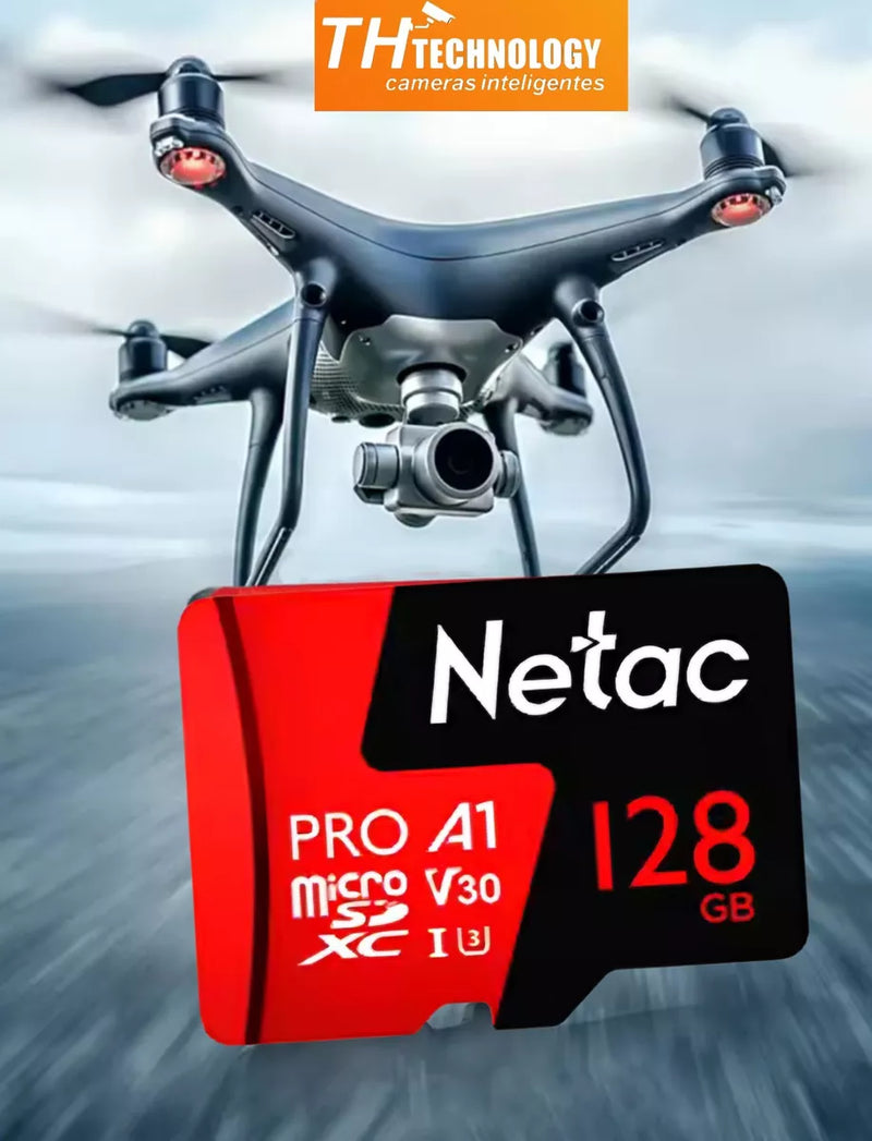 Cartão De Memória Netac Profissional Videos 4k V30 128gigas