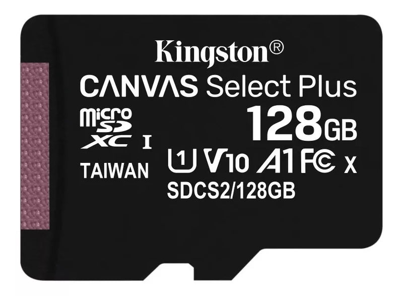 Cartão de memória Kingston Canvas SDCS2/128GB Canvas Select com adaptador SD 128GB