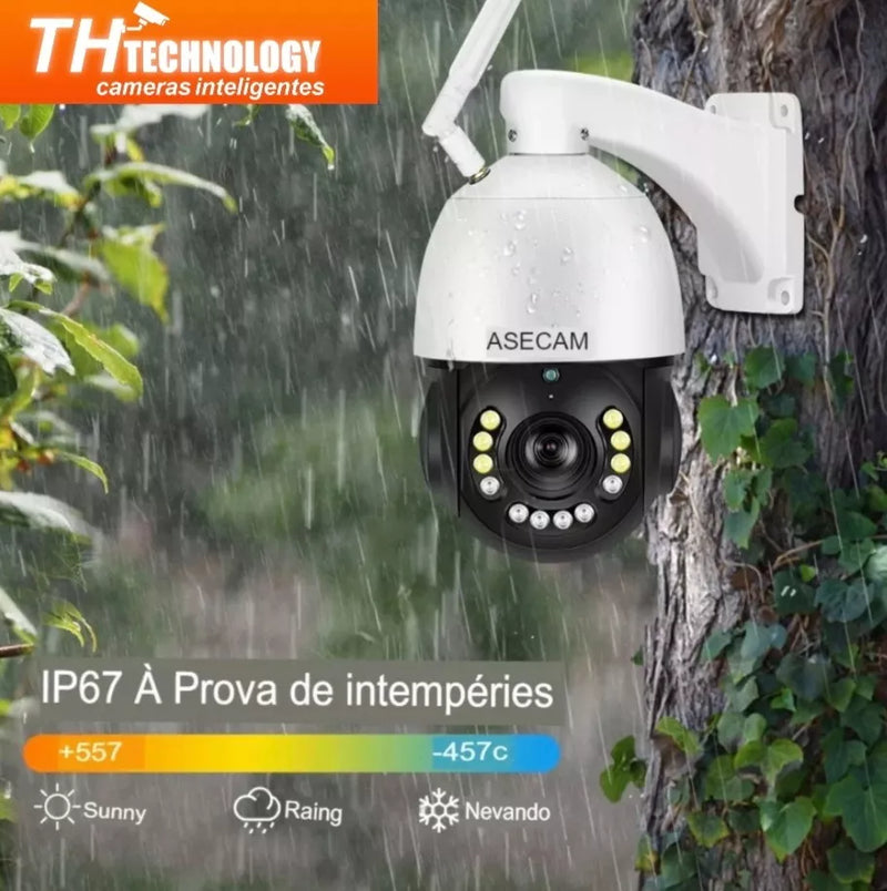 Câmera Ip Wi-fi Poe 4k 30x Zoom Óptico 8mp Ip67 Speed Dome