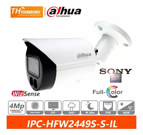 Câmera Segurança Dahua Ip Profissional Smart Performance 4mp