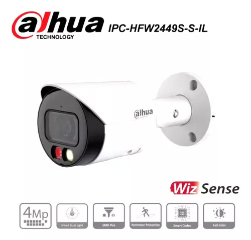 Câmera Segurança Dahua Ip Profissional Smart Performance 4mp